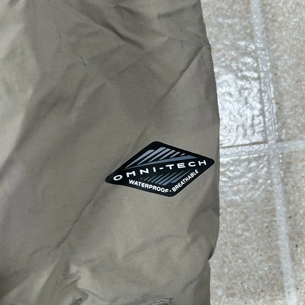 Columbia Jacket Men 2XL Beige Black Bugaboo Omni-Tech Nylon Shell